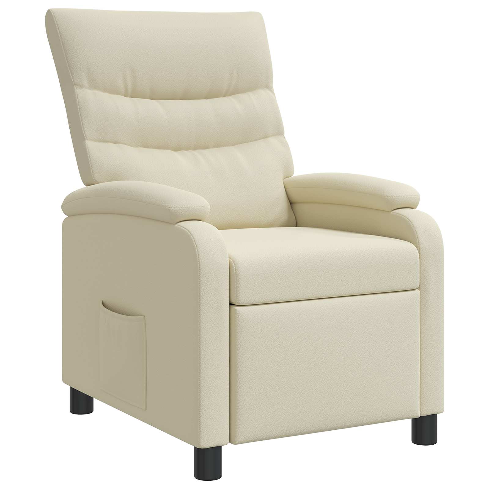 Relaxfauteuil Crèmekleurig Kunstleer
