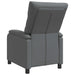 Relaxfauteuil Grijs Kunstleer
