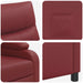 Relaxfauteuil Wijnrood Kunstleer