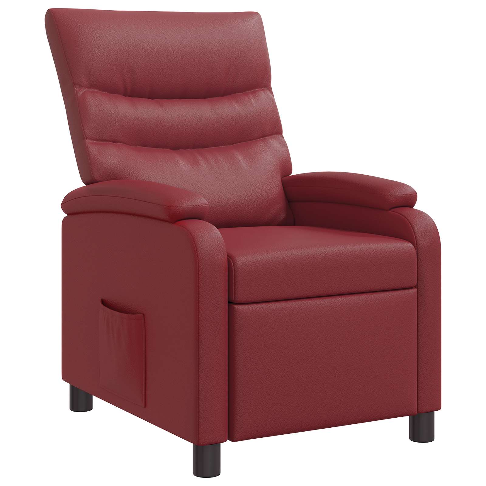 Relaxfauteuil Wijnrood Kunstleer