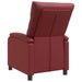 Relaxfauteuil Wijnrood Kunstleer