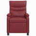 Relaxfauteuil Wijnrood Kunstleer