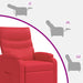 Relaxfauteuil Rood Kunstleer