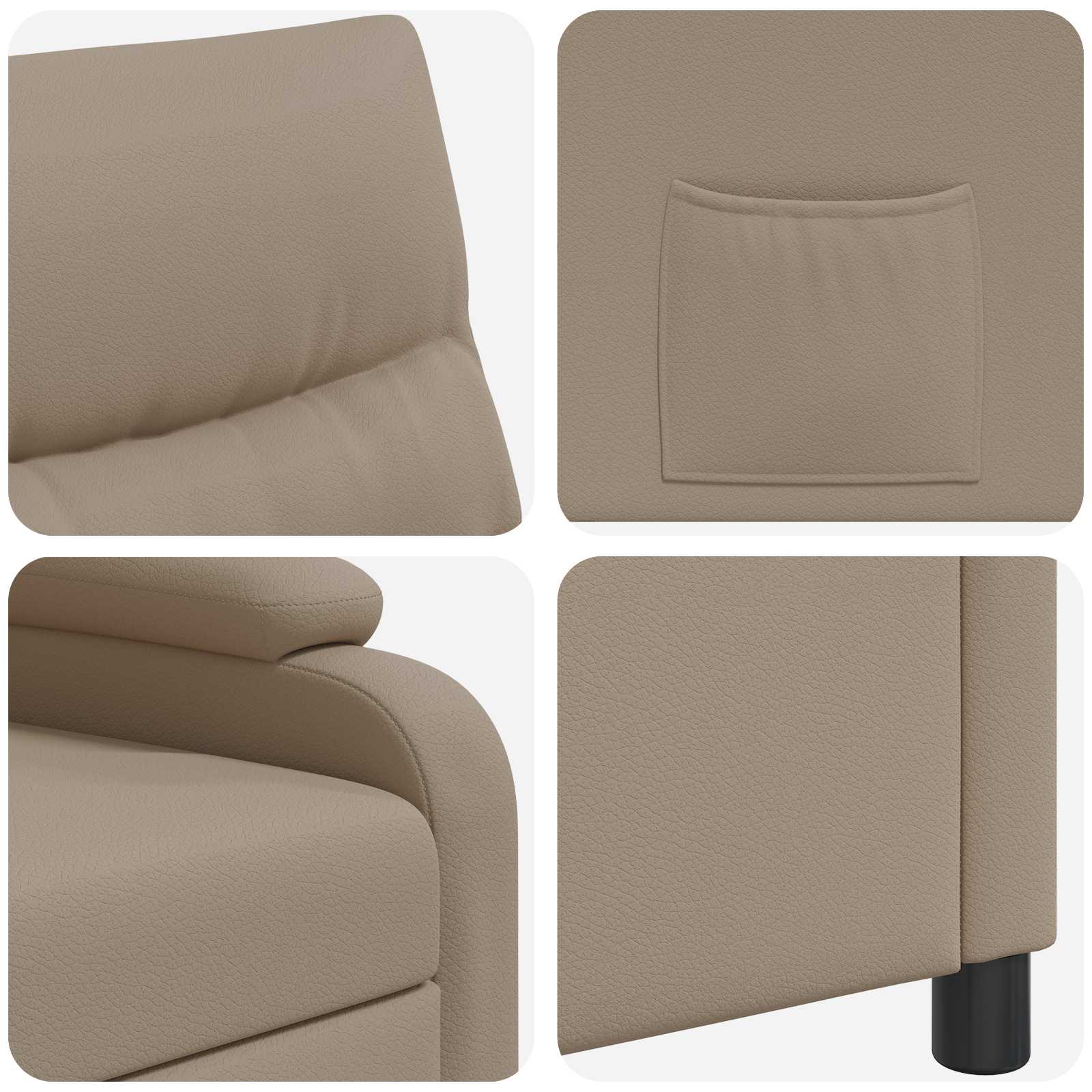 Relaxfauteuil Cappuccino Kunstleer