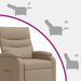 Relaxfauteuil Cappuccino Kunstleer