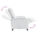 Relaxfauteuil Wit Kunstleer