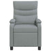 Relaxfauteuil Lichtgrijs Stof