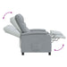 Relaxfauteuil Lichtgrijs Stof