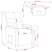 Relaxfauteuil Lichtgrijs Stof