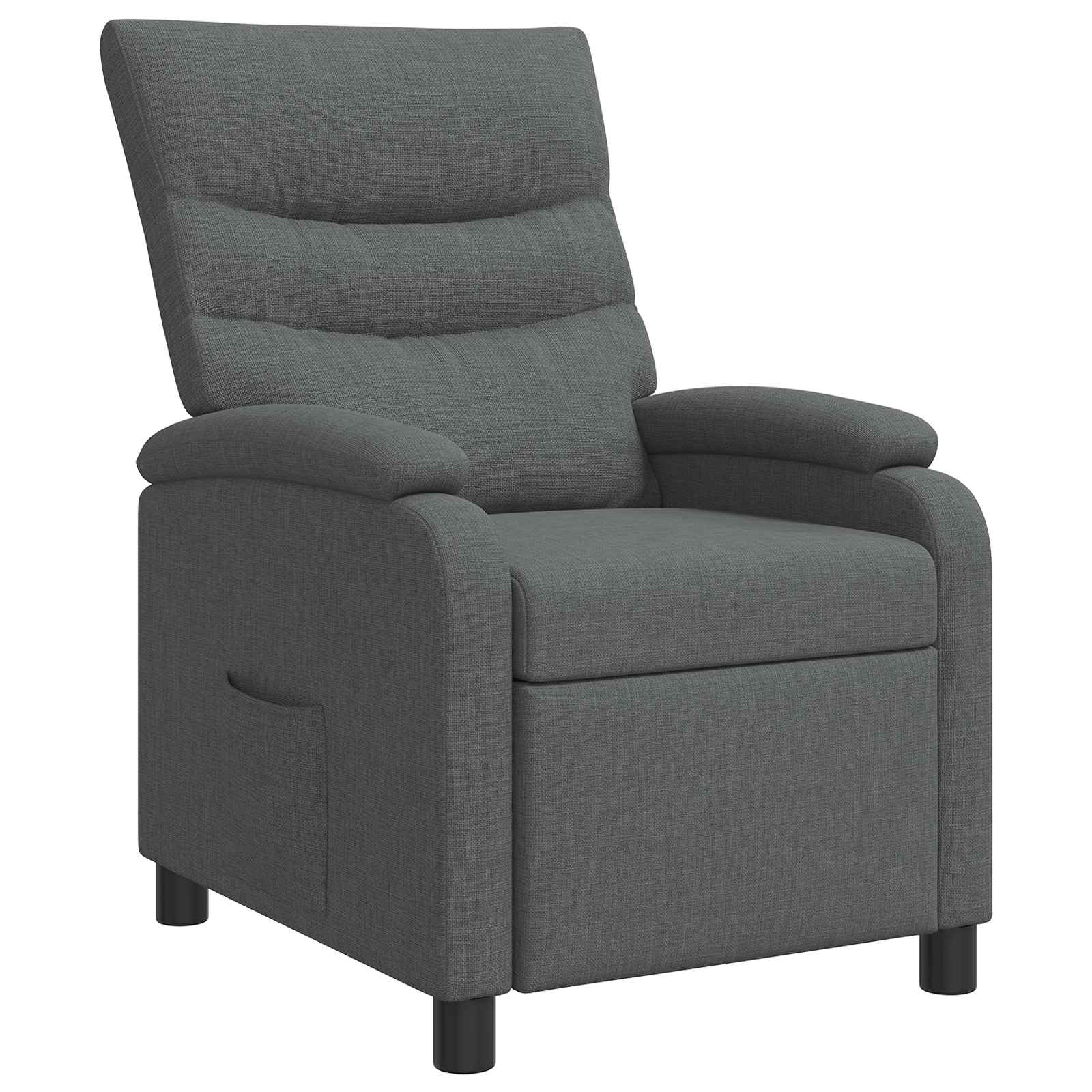 Relaxfauteuil Donkergrijs Stof