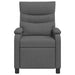 Relaxfauteuil Donkergrijs Stof