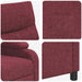 Relaxfauteuil Wijnrood Stof