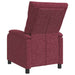 Relaxfauteuil Wijnrood Stof