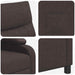 Relaxfauteuil Donkerbruin Stof