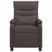 Relaxfauteuil Donkerbruin Stof