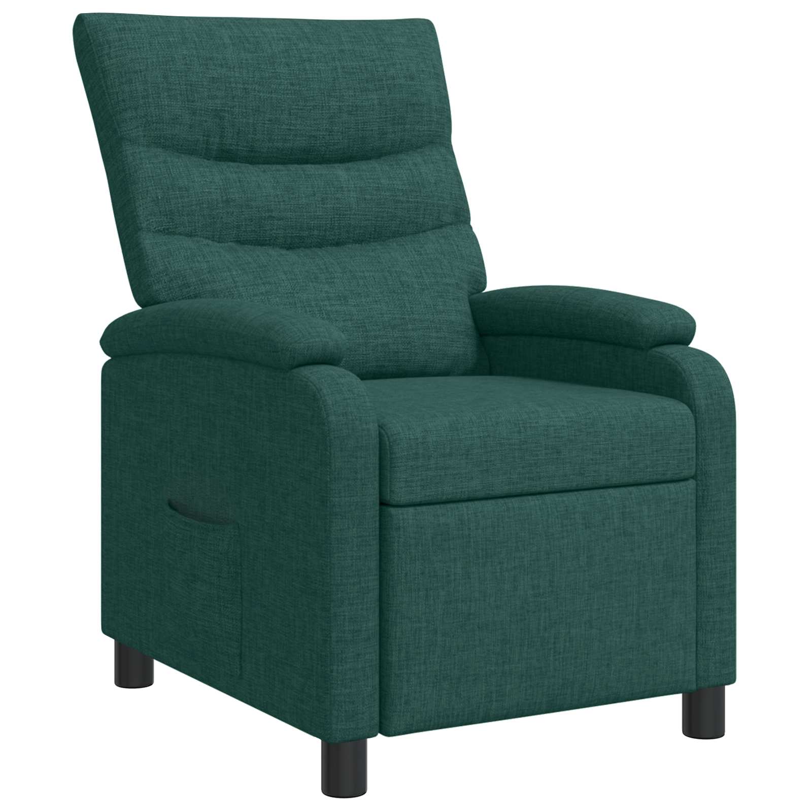 Relaxfauteuil Donkergroen Stof