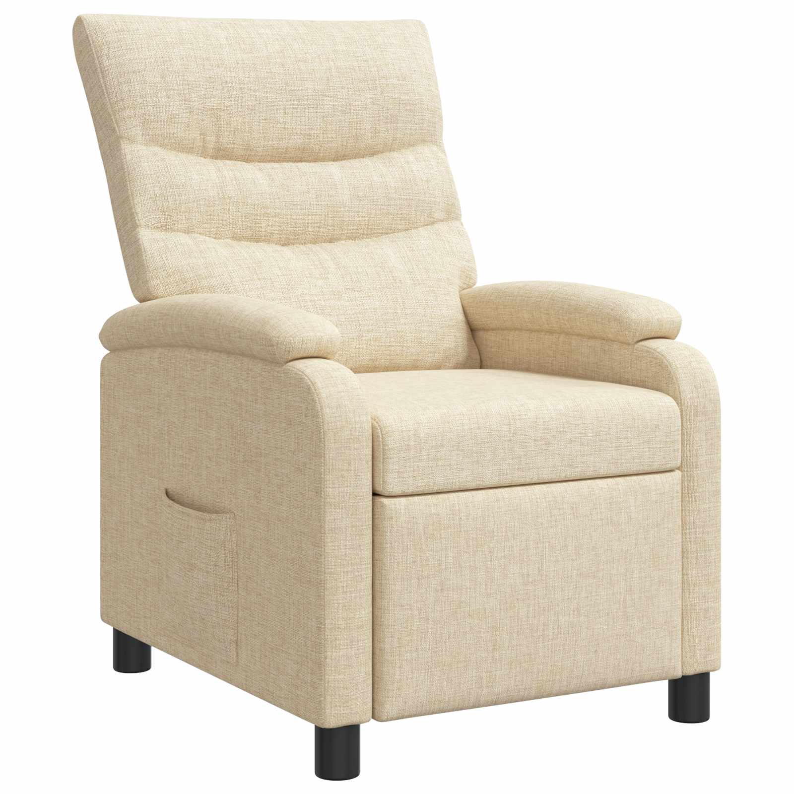 Relaxfauteuil Crèmekleurig Stof