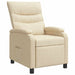 Relaxfauteuil Crèmekleurig Stof