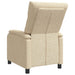Relaxfauteuil Crèmekleurig Stof