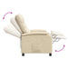 Relaxfauteuil Crèmekleurig Stof
