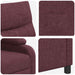 Relaxfauteuil Paars Stof