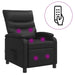 Massage Recliner Zwart Kunstleer