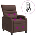 Massage Recliner Bruin Kunstleer