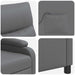 Massage Recliner Grijs Kunstleer
