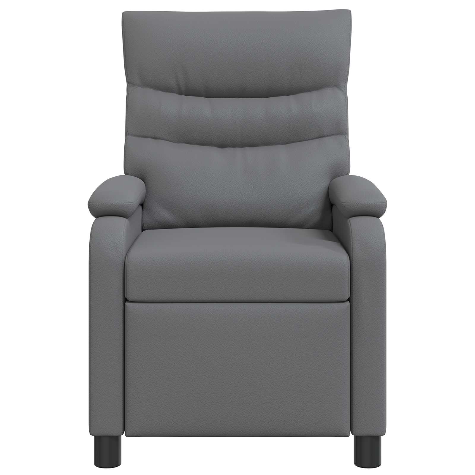 Massage Recliner Grijs Kunstleer