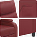 Massage Recliner Wijnrood Kunstleer