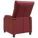Massage Recliner Wijnrood Kunstleer