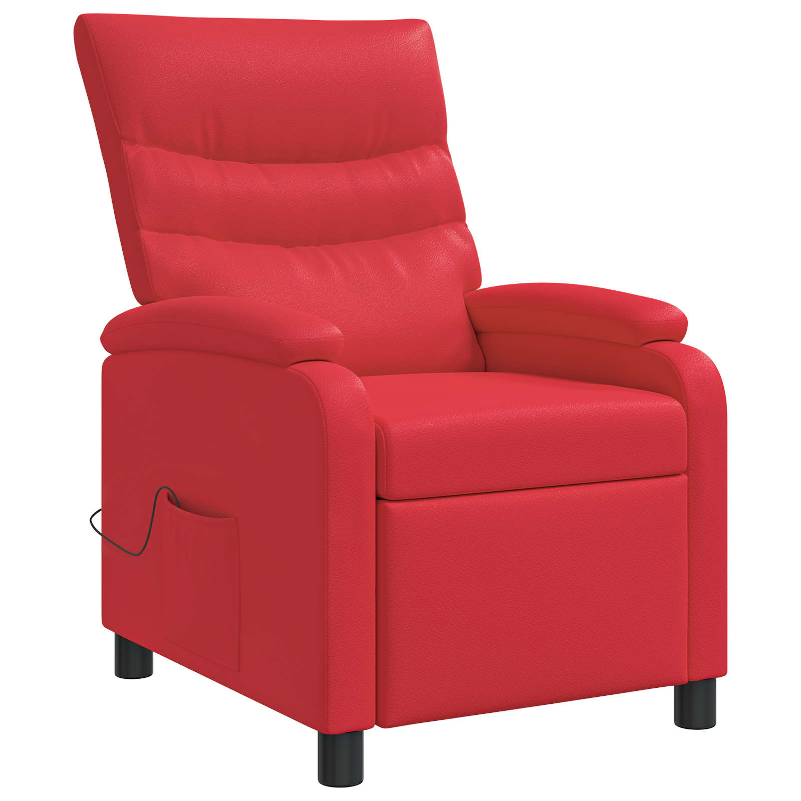 Massage Recliner Rood Kunstleer