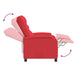 Massage Recliner Rood Kunstleer