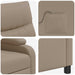 Massage Recliner Cappuccino Kunstleer