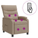 Massage Recliner Cappuccino Kunstleer