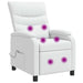 Massage Recliner Wit Kunstleer