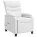 Massage Recliner Wit Kunstleer