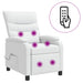Massage Recliner Wit Kunstleer