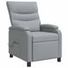 Massage Recliner Lichtgrijs Stof