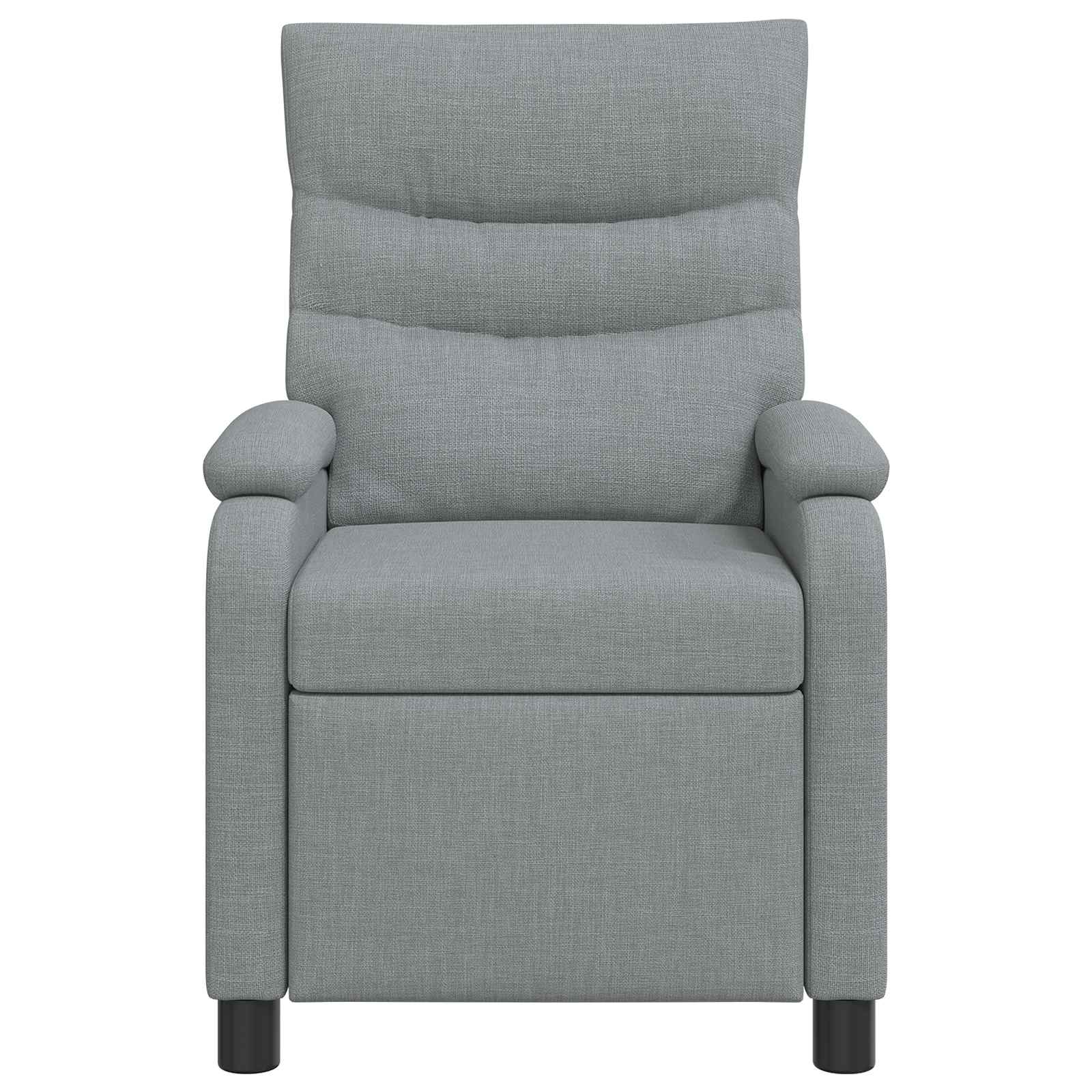 Massage Recliner Lichtgrijs Stof