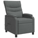 Massage Recliner Donkergrijs Stof