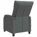Massage Recliner Donkergrijs Stof