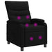 Massage Recliner Zwart Stof
