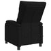 Massage Recliner Zwart Stof