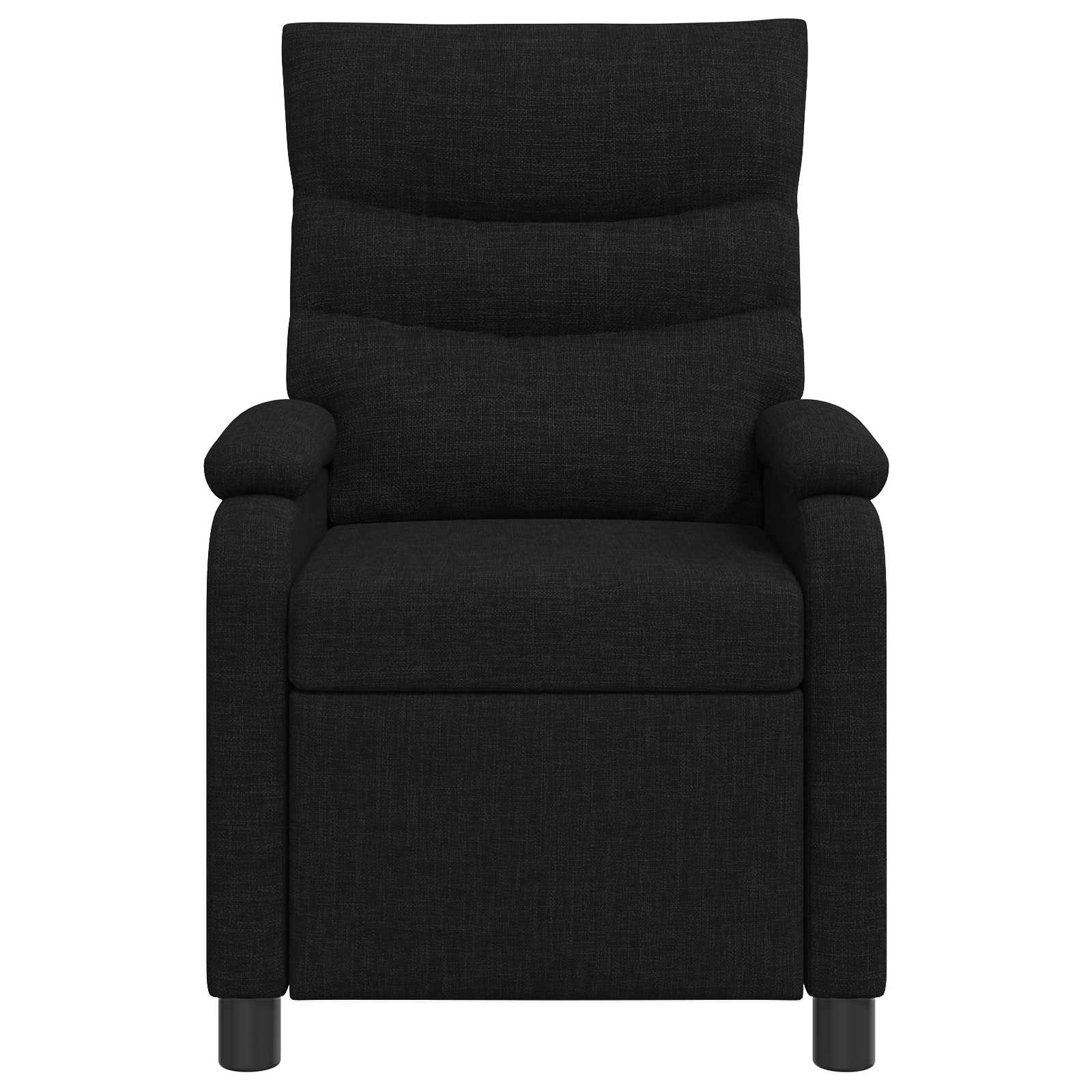 Massage Recliner Zwart Stof