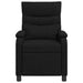 Massage Recliner Zwart Stof