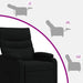Massage Recliner Zwart Stof