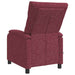 Massage Recliner Wijnrood Stof