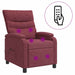 Massage Recliner Wijnrood Stof