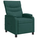 Massage Recliner Donkergroen Stof